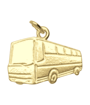 Gouden Autobus ketting hanger