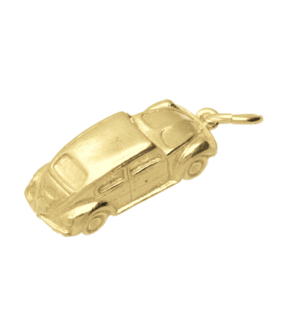 Gouden Auto kever 3D ketting hanger