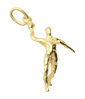 Gouden Handballer ketting hanger