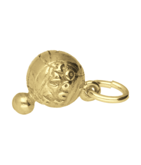 Gouden Jeu de boules - Petanque ketting hanger
