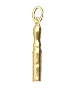 Gouden Kegel ketting hanger