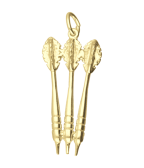 Gouden Dartset ketting hanger