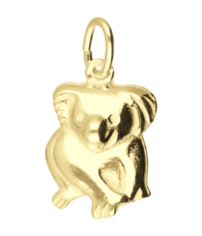Gouden Koala beer ketting hanger