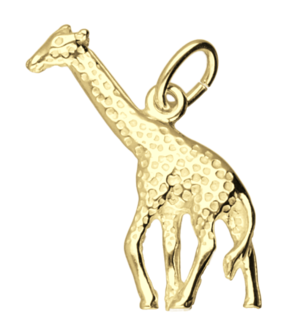 Gouden Giraf ketting hanger
