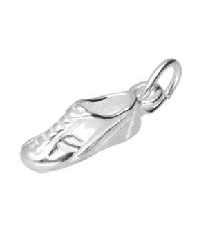 Zilveren Voetbalschoen ketting hanger - klein