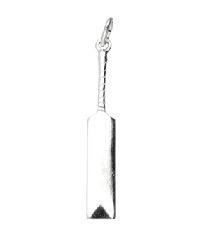 Zilveren Cricketbat ketting hanger