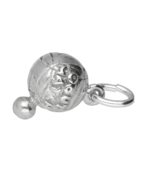 Zilveren Jeu de Boule - Petanque ketting hanger