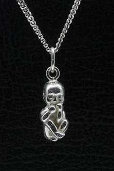 Zilveren Baby hanger op voorraad - mooye-sieraden
