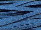 Leren veter ketting suede blauw - 100 cm