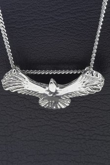 Zilveren Adelaar Wings of freedom ketting hanger