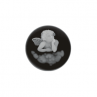 MY iMenso &quot;angel&quot; agate cameo 24mm insignia (black) - uitlopend