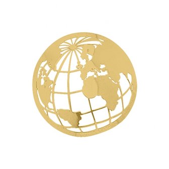MY iMenso &quot;world&quot; cover 33mm insignia (925/gold-plated)