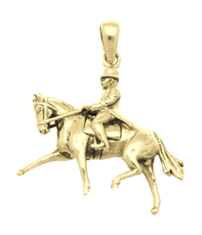 Gouden Paarden dressuur kettinghanger