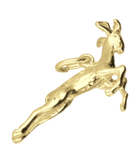 Gouden Gazelle kettinghanger