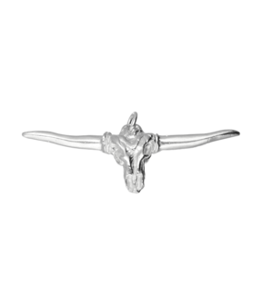 Zilveren Schedel Tauruskop kettinghanger