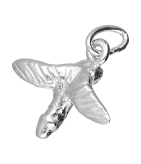 Zilveren Penis met vleugels klein kettinghanger