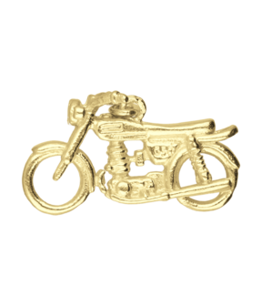 Gouden Engelse motor 3D kettinghanger
