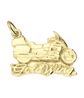 Gouden Honda goldwing motor vlak kettinghanger