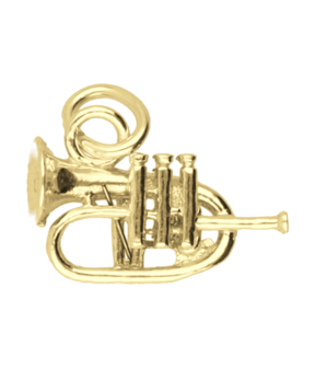 Gouden Bugel ketting hanger