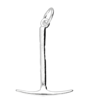 Zilveren Pikhouweel ketting hanger - 2