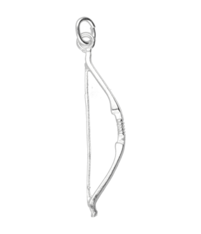 Zilveren Handboog ketting hanger