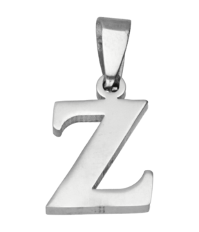 RVS Letter Z ketting hanger - edelstaal