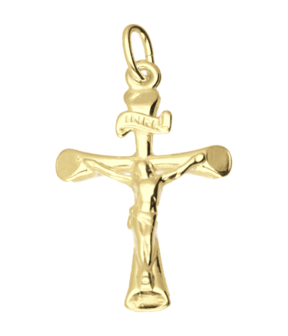 Gouden Kruis corpus ketting hanger