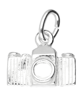 Zilveren Fototoestel - Fotocamera ketting hanger