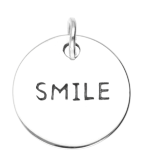 Zilveren Smile kettinghanger
