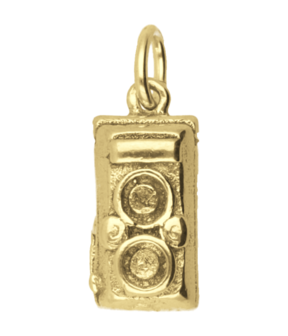 Gouden Fototoestel - Fotocamera antiek ketting hanger