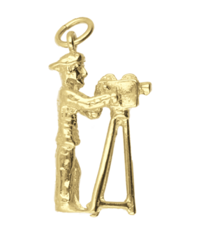 Gouden Cameraman ketting hanger