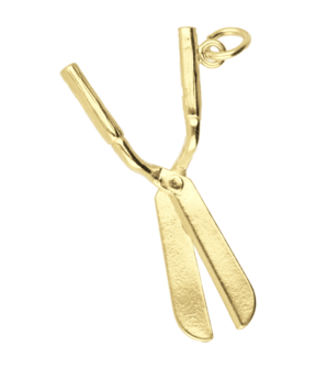 Gouden Heggeschaar ketting hanger