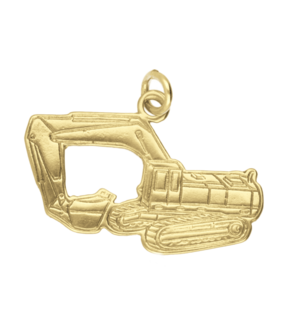 Gouden Graafmachine op rupsbanden kettinghanger