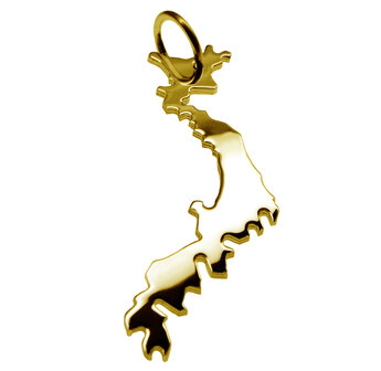 Gouden Landkaart Japan ketting hanger