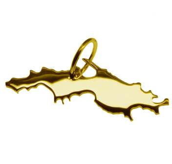 Gouden Landkaart St. Thomas ketting hanger