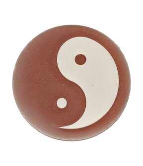 MY iMenso "yin&yang" agate cameo 24mm insignia (red) - uitlopend