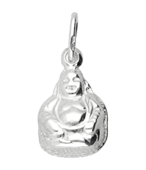 Zilveren Boeddha kettinghanger