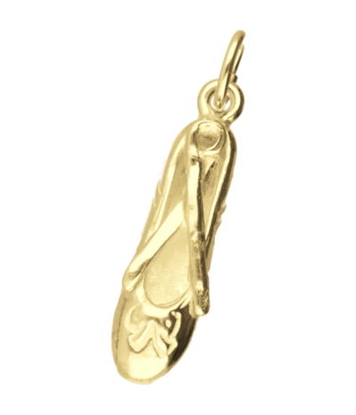 Gouden Ballet spitzen ketting hanger