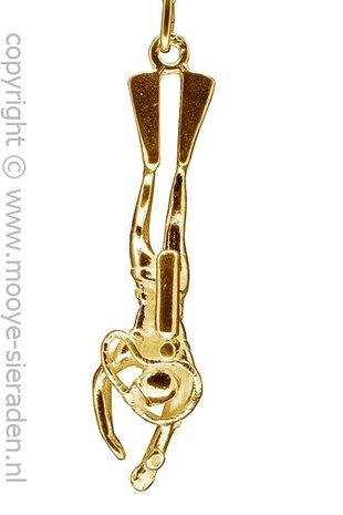 Gouden Duiker detail ketting hanger