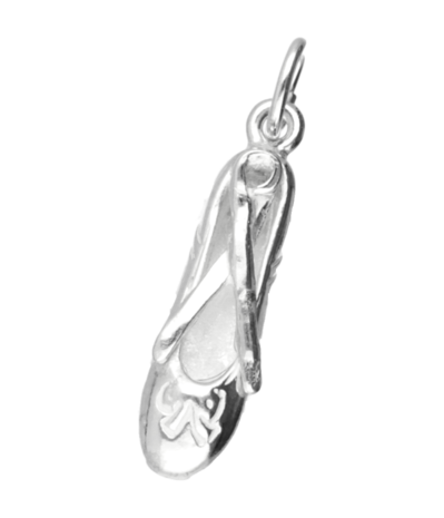 Zilveren Ballet spitzen ketting hanger