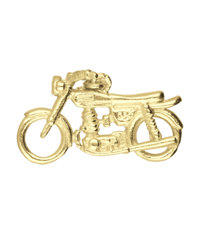 Gouden Engelse motor 3D kettinghanger