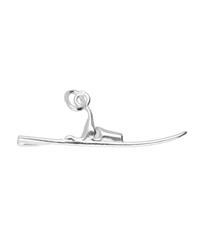 Zilveren Waterski ketting hanger