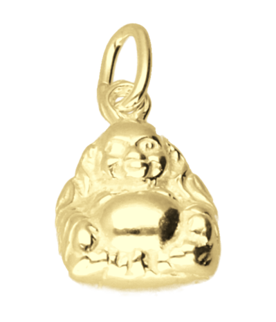 Gouden boeddha ketting hanger