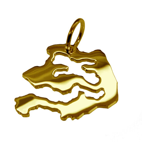 Gouden Provincie Zeeland ketting hanger