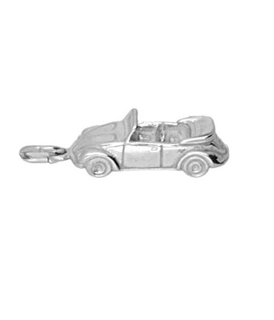 Zilveren Kever cabrio massief kettinghanger