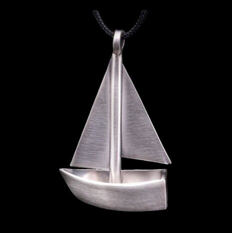Zilveren Zeilboot kettinghanger
