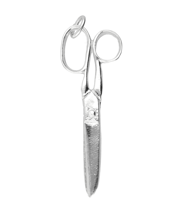 Recensent Likken Stevenson Zilveren Schaar XL ketting hanger op voorraad - mooye-sieraden