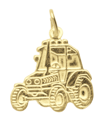 Gouden Tractor ketting hanger