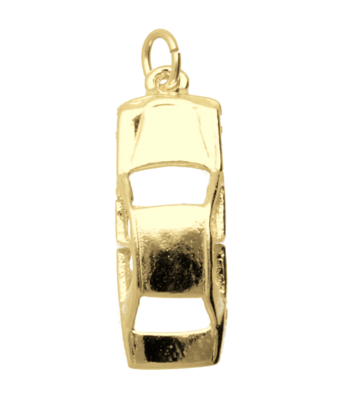 Gouden Duitse oldtimer auto ketting hanger - groot