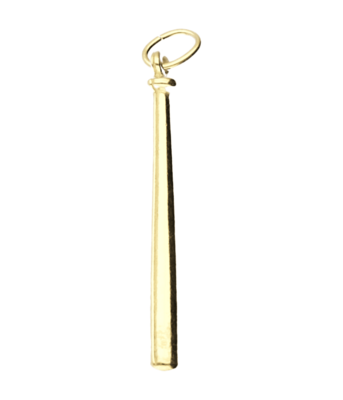 Gouden Honkbalknuppel ketting hanger